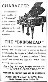 Instruments Gallery: Advertisement for the Brinsmead grand piano