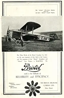 Manufacture Prints: Advert, Bristol Aeroplane Company Ltd