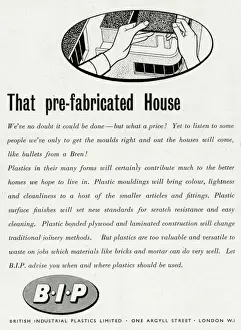 Advert for British Industrial Plastic Limited 1943