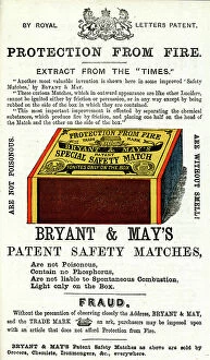 Smell Collection: Advert, Bryant & May's Patent Safety Matches