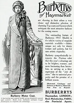 Advert for Burberry motor-coat 1913