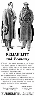 Images Dated 23rd August 2012: Advert for Burberry overcoats 1940