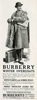 Images Dated 16th October 2015: Advert for Burberry winter coats 1924