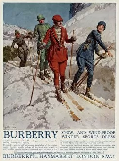 Images Dated 27th April 2012: Advert for Burberry winter sports wear