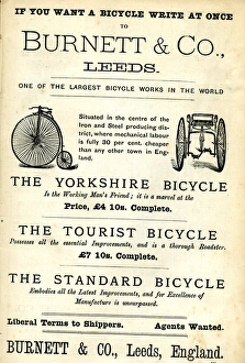 Images Dated 6th September 2017: Advertisement, Burnett & Co, Leeds