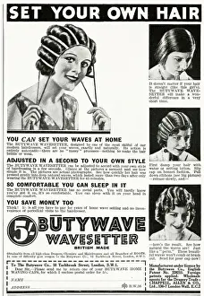 Advert for Butywave Wavesetters 1931