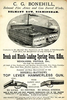 Firearms Collection: Advertisement, C G Bonehill, Birmingham