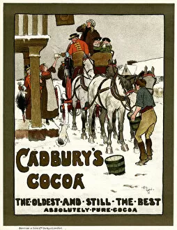 Images Dated 20th August 2018: Advert for Cadburys Cocoa drink 1900