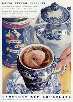 Advert for Cadburys cup chocolate