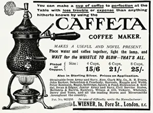 Maker Prints: Advert for Caffeta coffee maker 1912