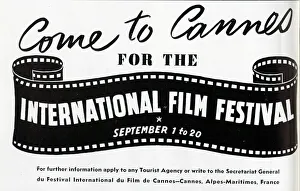 Cannes Prints: Advert for Cannes Film Festival