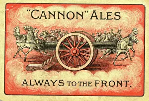 Ales Prints: Advert, Cannon Ales, Sheffield, Always to the Front