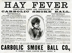 Medicines Collection: Advert for Carbolic smoke ball 1892