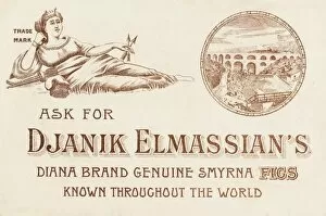 Aqueduct Collection: Advertising card for Izmir (Smyrna) Figs