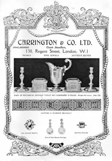 Images Dated 3rd March 2016: Advert for Carrington & Co Ltd, Court Jewellers, London, 192