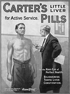 Physical Collection: Advertisement, Carters Little Liver Pills, WW1