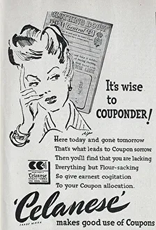 Included Collection: Advert for Celanese, a chemical and speciality materials company whose products included acetate