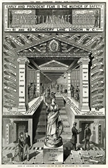 Secure Collection: Advert for Chancery Lane safe deposit 1886