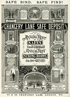 Secure Collection: Advert for Chancery Lane safe deposit 1888