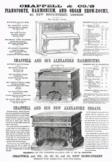 Mahogany Prints: Advert for Chappell & Co.s musical instruments 1875
