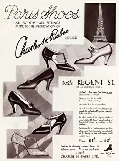 Images Dated 18th October 2017: Advert for Charles H. Baber ladies footwear 1929