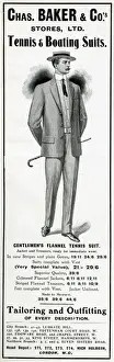 Tailored Prints: Advert for Chas. Baker & Cos mens boating suit 1906