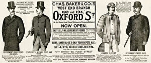 Jackets Collection: Advert for Chas Baker and Co s, mens wear 1889