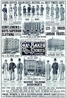 Holborn Collection: Advert, Chas Baker & Co Stores Limited, London