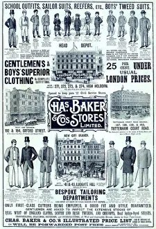 Ludgate Prints: Advert, Chas Baker & Co Stores Limited, London