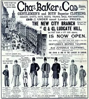 Advert, Chas Baker & Co Stores Limited, London
