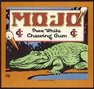 Apparently Prints: Advert / Chewing Gum Croc