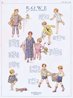 Advert for childrens garments at Rowes of Bond Street, Lon