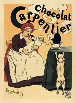Maternal Prints: Advertisement of the chocolate brand Carpentier