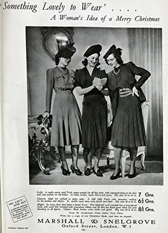 Fashions Prints: Advert for Christmas dresses