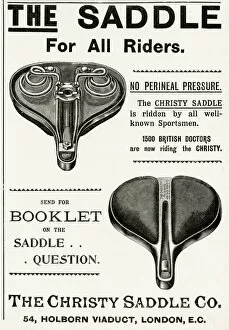 Images Dated 22nd August 2018: Advert for Christy Saddles Co. 1897