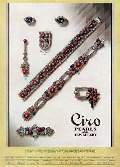 Images Dated 17th January 2017: Advert for Ciro jewellery 1930