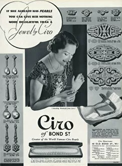 Images Dated 5th November 2015: Advert for Ciro jewellery 1936