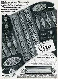 Advert for Ciro jewellery 1937