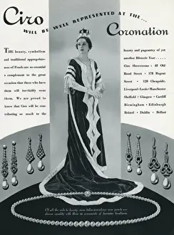 Jewellers Prints: Advert for Ciro jewellery, for coronation 1937