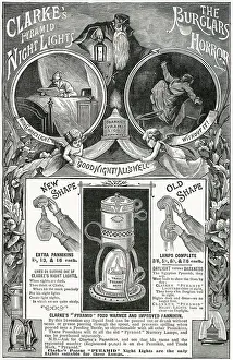 Advert for Clarke's Pyramid Night Lights 1892