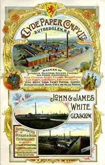 Adverts Gallery: Advert, Clyde Paper Company Ltd, Rutherglen