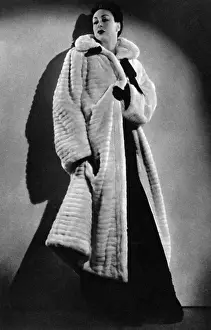 Violet Prints: Advertisement for a coat by Elsa Schiaparelli