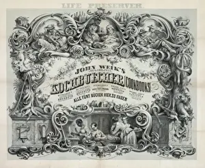 Advertisement for cookbooks published by John Weik, showing