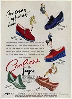 Images Dated 16th May 2012: Advert for Cool-ees by Joyce California shoes 1941