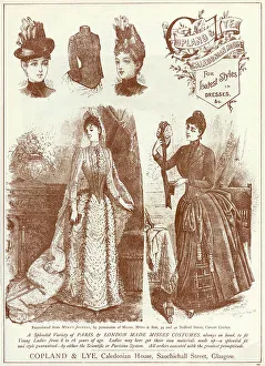 Misses Prints: Advert for Copland & Lye women's latest fashion 1887