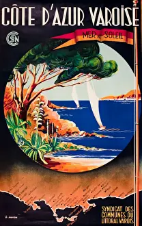 Azur Prints: Advertisement for Cote d Azur Varoise, France