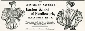 Blouse Prints: Advert for Countess of Warwicks Easton 1896