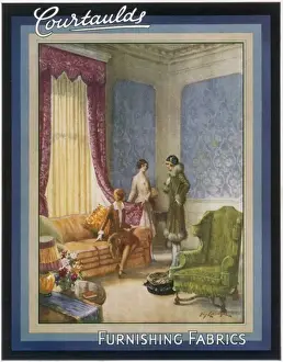 Courtauld Prints: Advert / Courtauld Fabrics