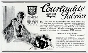 Extravagant Collection: Advertisement for Courtaulds Fabrics
