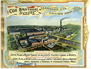 Camperdown Prints: Advert, Cox Brothers Limited, Lochee, Scotland